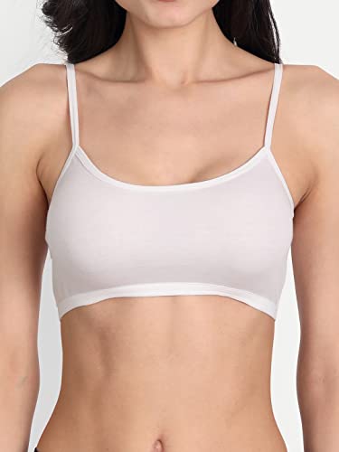 Image of Aimly Women's Cotton Non-Padded Non-Wired Low Coverage Sports Bra Pack of 3