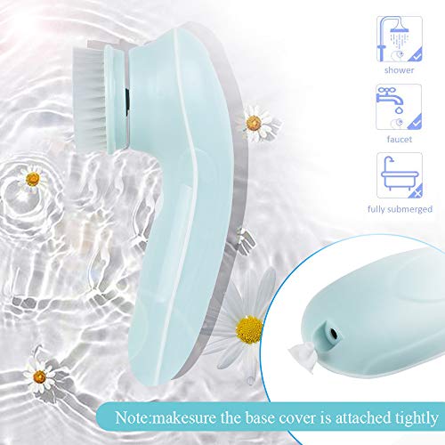 CARESHINE Facial Brush, Rechargeable Electric Rotating Face Scrubber, Electrical Facial Brush With 3 Heads Minimize Pores + Help Get Rid of Acne and Blackheads - Thumbnail 3