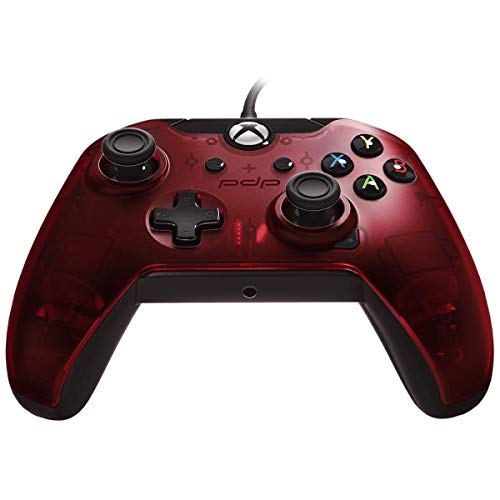 Image of PDP Gaming Wired Controller for Xbox One, Xbox One X, and PC - Crimson Red (Renewed)