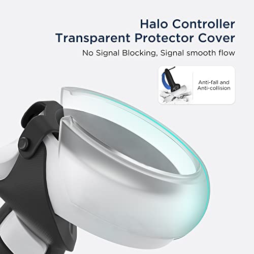Kiwi Design Controller Grips Cover With Battery Opening Adjustable With Knuckle Straps, Perfect Match For Beat Saber Compatible With Quest 2 Accessories (Bk+Rd+Bu) #TOP4
