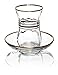 Original Turkish Tea Glasses with Gold Detailing and Saucers, 4 Ounce - Set of 6, Small