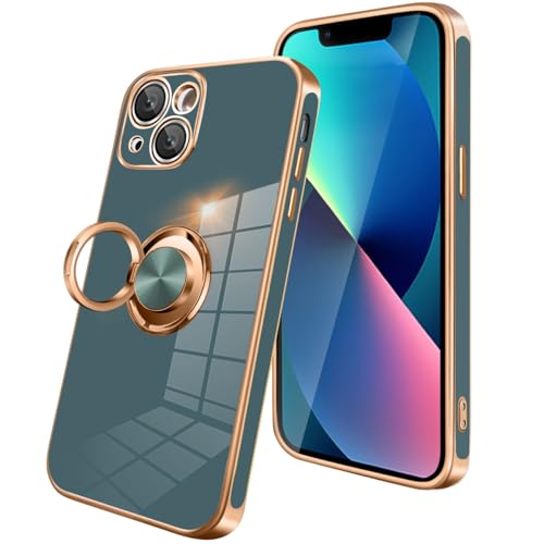 KEHUALLE iPhone 13 P[X Ot X}zP[X phone 13 Jo[ ϏՌ bLH TPU gуJo[ ԍڃz_[Ή 360x] @\ X^h@\ Xgbvz[t ACtH 13 gуP[X 6.1C