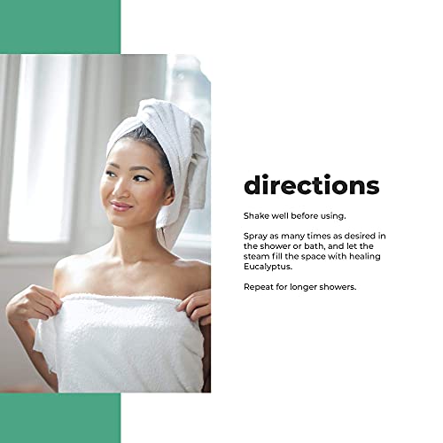 Treeactiv Extra Strength Daily Shower Spray | 100% Real Eucalyptus Shower Freshener | Spa & Shower Aromatherapy Mist | Relaxing Eucalyptus Essential Oil Spray For Steam Room & Bathroom | 1000+ Sprays #TOP3