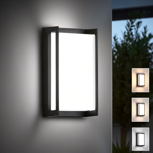 iYogaled Modern Outdoor Light Fixtures, IP65 Waterproof Front Porch Light fixtures, 3-Color...