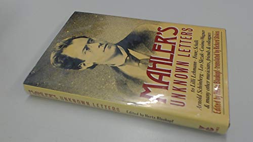 Mahler's Unknown Letters 0575036443 Book Cover