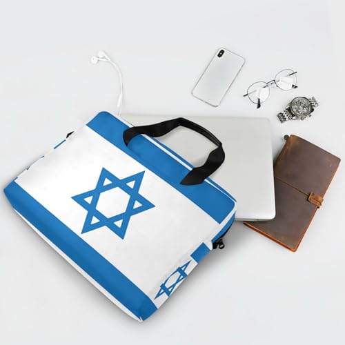 Maletín portátil para laptop 15.6 pulgadas con bandera de Israel miniatura 7