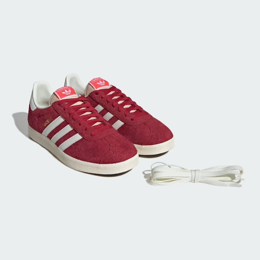 Image of ADIDAS Originals Men's Gazelle Shoes, Team Victory Red /Off White /Cream White, US 11 M
