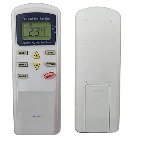 Image of Ehop RC-055T AC Remote Control for Voltas Air Conditioner VE-41 | Compatible, Please Match Image with Existing Remote Before Ordering