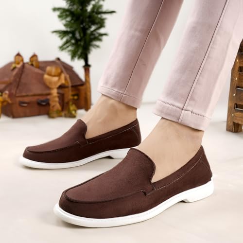 Image of BXXY Men's Suede Material Casual Loafer and Moccasion Outdoor Shoes