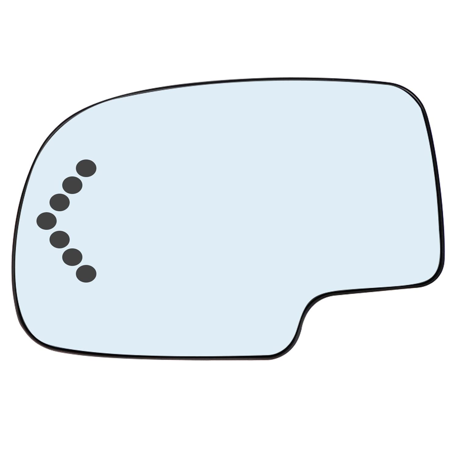 Photo 1 of Driver Side Heated Mirror Glass Compatible with 03-06 Chevy Chevrolet Silverado Suburban Tahoe GMC Sierra Yukon 