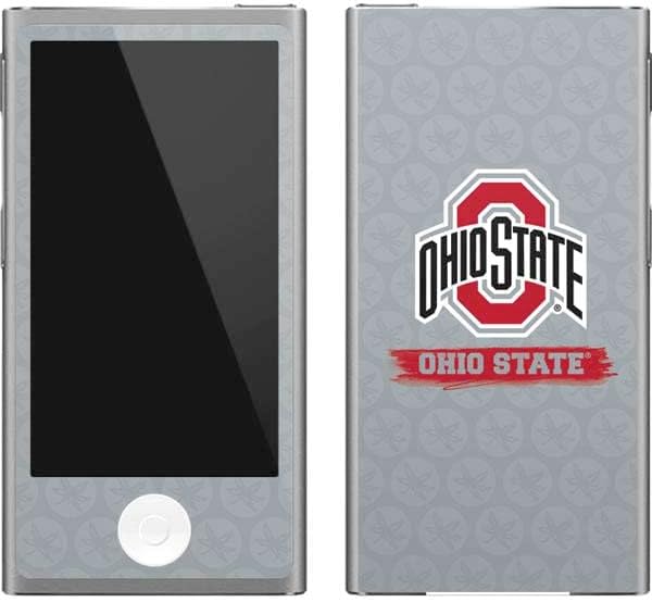 Skinit Decal MP3 Player Skin Compatible with iPod Nano (7th Gen&2012) - Officially Licensed Ohio State University Ohio State Distressed Logo Design