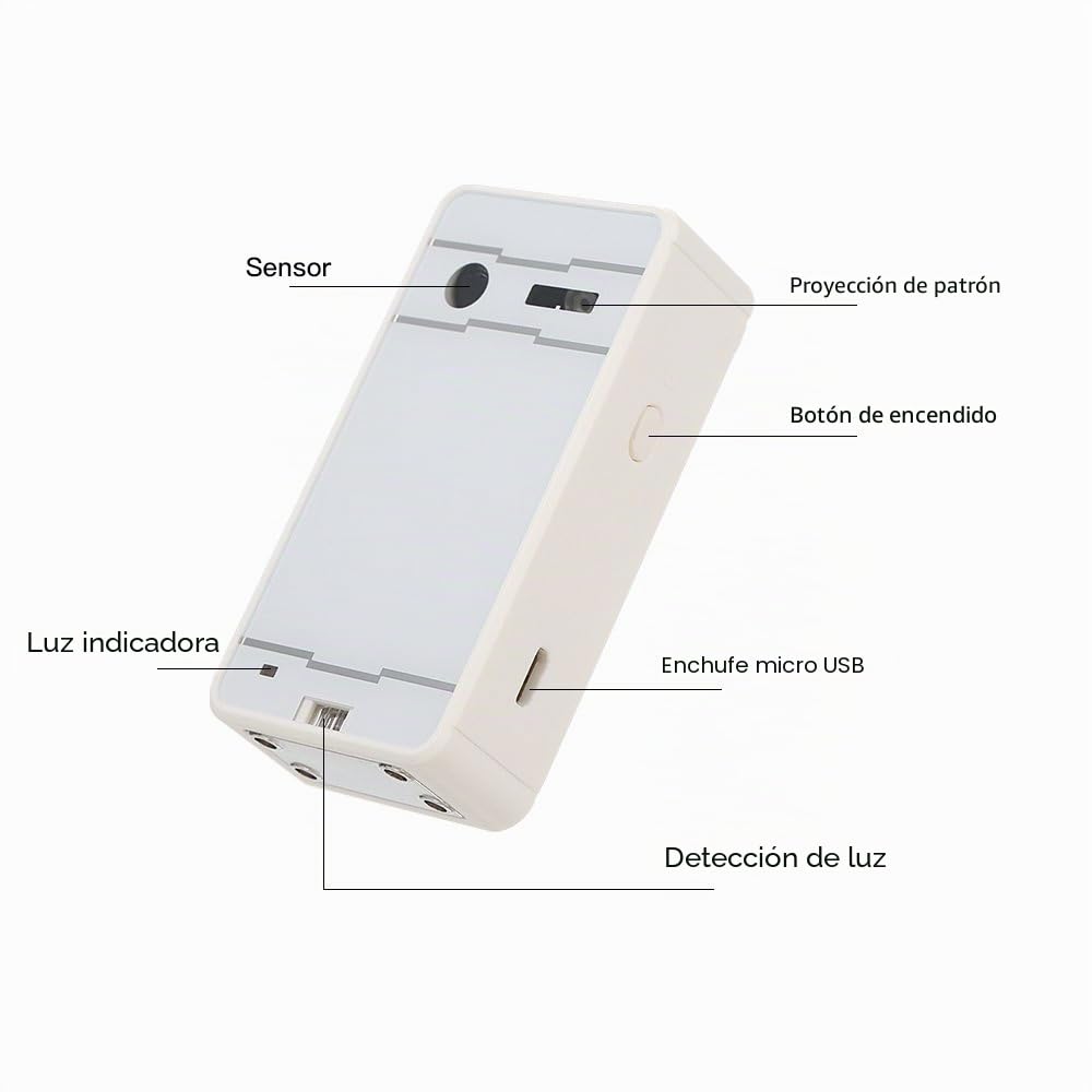 Zeerkeer Teclado láser Bluetooth inalámbrico con proyección virtual, teclado portátil para iOS, Android, Smart Phone Pad Tablet PC Notebook (blanco)