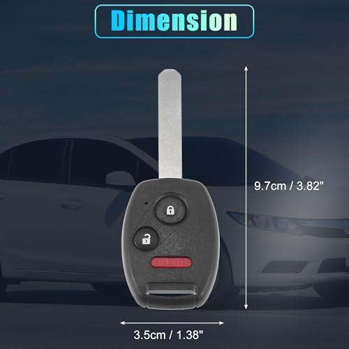 X AUTOHAUX 313.8MHz N5F-S0084A Replacement Smart Proximity Keyless Entry Remote Key Fob for Honda Civic LX NGV Odyssey LX 2006-2017 3 Buttons Control Uncut Car Ignition Key 46 Chip by X AUTOHAUX - Used condition - Image 6