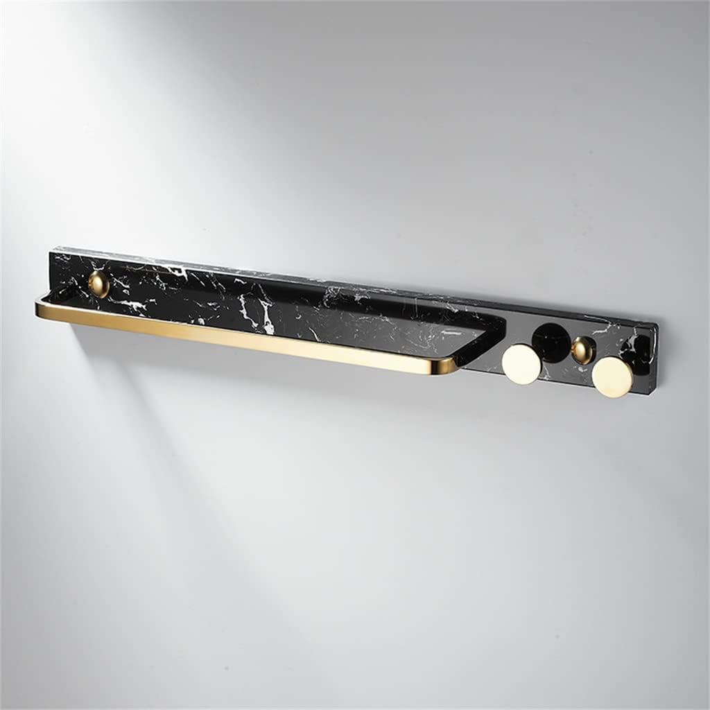 Marble Coat Hook Bathroom Full Copper Towel Rack Bar Single Pole Wall Hanging Accessories
