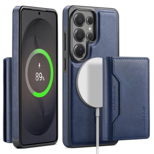 Protection 2 en 1 iPhone 14 avec portefeuille détachable et charge sans fil