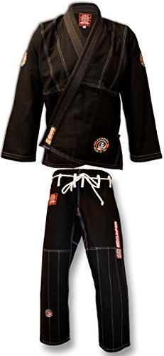 ROLL HARD BRAND Brazilian Jiu Jitsu Kimonos - Black (A6)
