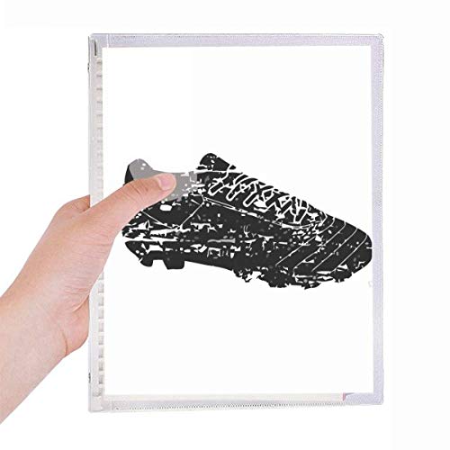 Carnet de football noir à spirale idéal sur le terrain d'entraînement