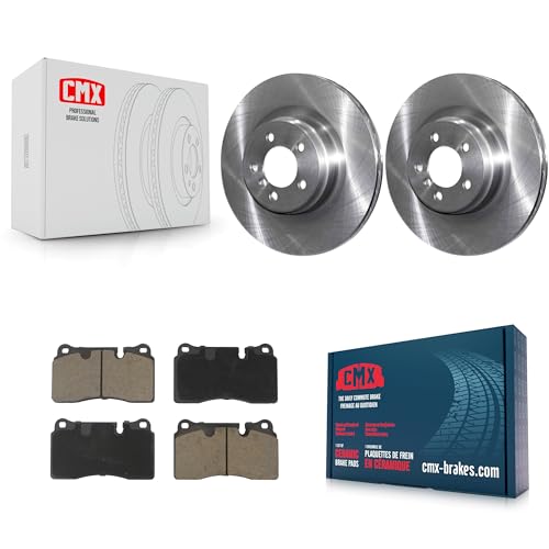 Kit de remplacement CMX disques de frein avant et plaquettes céramique pour 2006-2009 Land Rover Range Supercharged K8C-100627