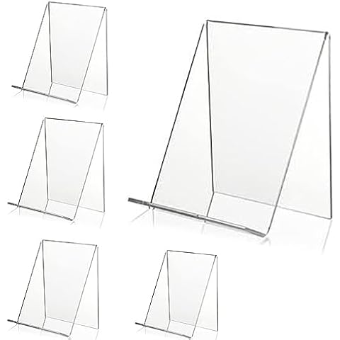 5Pcs Answaily Acrylic Book Stand Set Cover