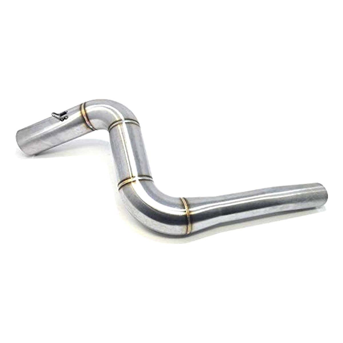 meenu arts Stainless Steel Exhaust Middle Muffler Bend Pipe for Bajaj