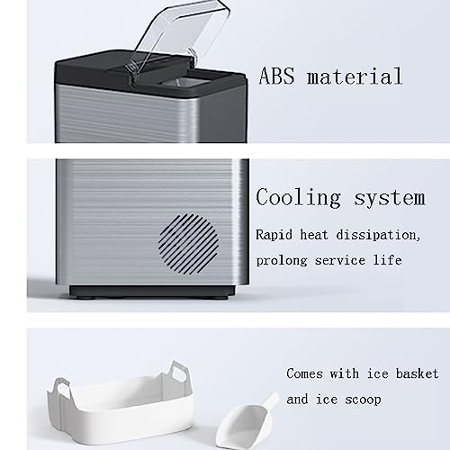 Máquina de hielo compacta y portátil para encimera miniatura 3