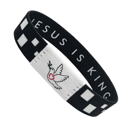 Scan Phone Bible Verse Bracelet - God is Greater Than The Highs and Lows Scripture Band - Daily Devotional Christian Gift for Women, Men - Adjustable Wristband