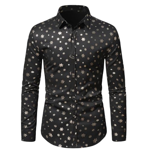 Chemise de Noël homme à manches longues imprimée 3D, le cadeau parfait pour faire plaisir