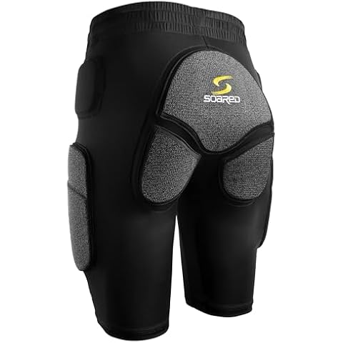 Soared 3D Protection Sports NBR Padded Shorts Removable Cushion for Ski, Ice Skating, Snowboarding, Skateboard Cover
