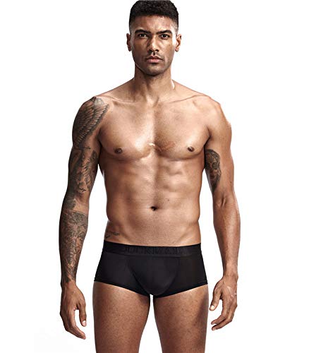 JOCKMAIL Ultra-thin Ice Sexy Underwear Men Boxers Solid Convex Mens Underpants Short Panties Gay Male Boxers4