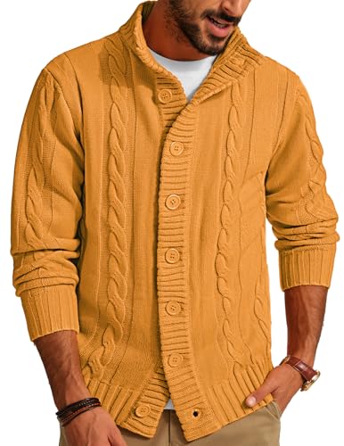 PJ PAUL JONES Men's Sweater Cable Knit Sweater...