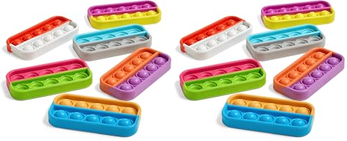 Learning Resources Sensorik-Poppits 10er-Blöcke, 10er-Blöcke für den Matheunterricht, Stressabbau-Spielzeug zum Eindrücken, Feinmotorik-Spielzeug, drücken und zählen (Packung mit 2)