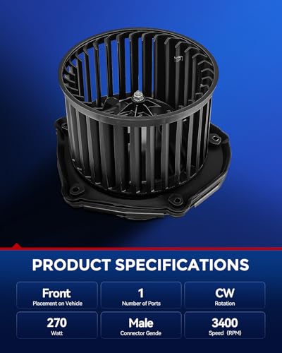 Image of KAX AC Blower Motor Fit For C2500 /C3500 /C3500HD /K2500 /K3500 1997-2000,C1500 Suburban /C2500 Suburban /K1500 Suburban 1997-1999,K2500 Suburban 1997-1999, Escalade 99-20,HVAC Blower Motor Replaces# 700100