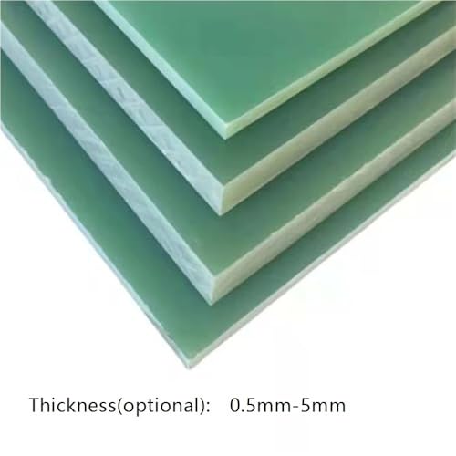 Lámina fina fibra vidrio verde claro 400x400x5mm aislante para soporte CNC 4