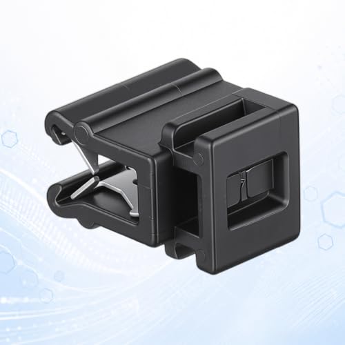 20 unidades de soportes para abrazaderas de cables, negros, de plástico, medidas 0,63 × 0,55 × 0,38 pulgadas, para organización de cables y cordones miniatura 2