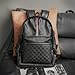WDEKDAI Leather Backpack School College Bookbag Leisure Business Travel Hiking Rucksack,Suitable for 15.6-inch laptop pack (2)