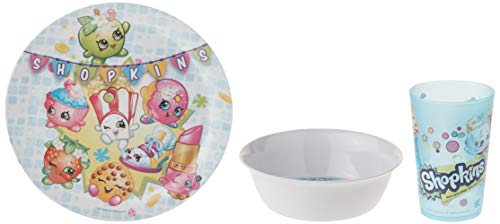 Zak Designs Shopkins Kids Dinnerware Set Includes Plate, Bowl, and Tumbler, Made of Durable Material and Perfect for Kids (Poppy Corn, 3 Piece Set, BPA-Free) Zak Designs Shopkins Kids Dinnerware Set Includes Plate, Bowl, and Tumbler, Made of Durable Material and Perfect for Kids (Poppy Corn, 3 Piece Set, BPA-Free)