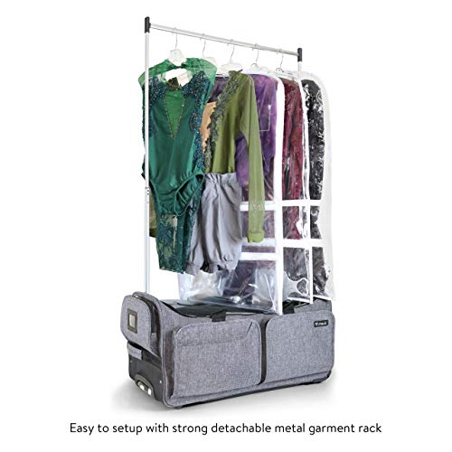 Mavii Costume Rack Duffel-Wheeled 28 Inch Collapsible Bag, Grey, One Size