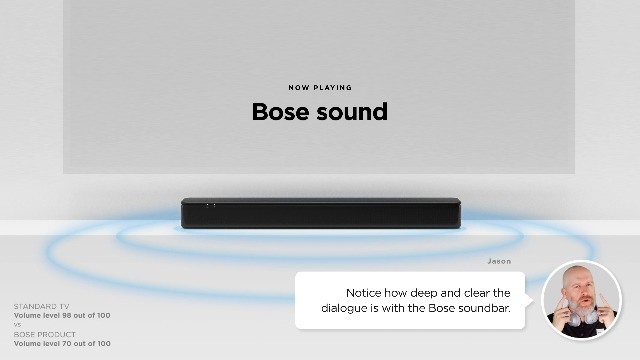 BOSE TV Speaker 838309-3100 サウンドバー Free Shipping! Bose TV 