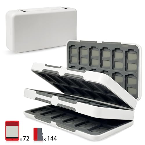 Kedoukedou Switch2 �Q�[���J�[�h�P�[�X 72�����[ microSD �J�[�h��144�����[ �}�O�l�b�g�� �n�[�h�V�F�� �z���C�g