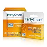 Himalaya PartySmart, 10 Individual Capsules - Alcohol Breakdown Liver Support for a Better Morning After Drinking - Plant Based, Vegan, Non-GMO, Gluten Free, Clinically Studied