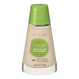 CoverGirl Clean Sensitive Skin Liquid Makeup, Creamy Natural (N) 220, 1 Ounce Bottle