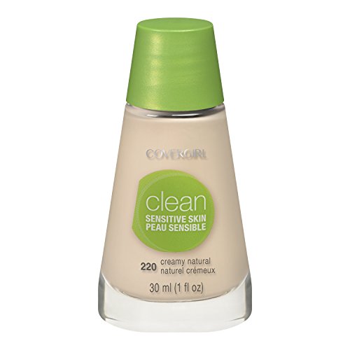 CoverGirl Clean Sensitive Skin Liquid Makeup, Creamy Natural (N) 220, 1 Ounce Bottle