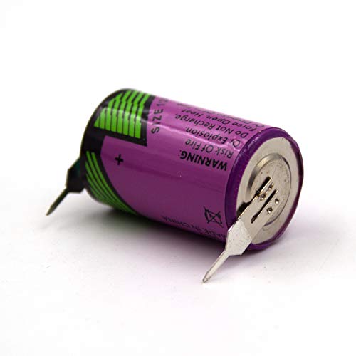 Elxjar (2-Pack) Tl-5902/T (T Terminal) 3.6V 1/2Aa Battery Replacement For Tadiran Tl-5902/T T Termina Lithium Thionyl Chloride Battery #TOP3