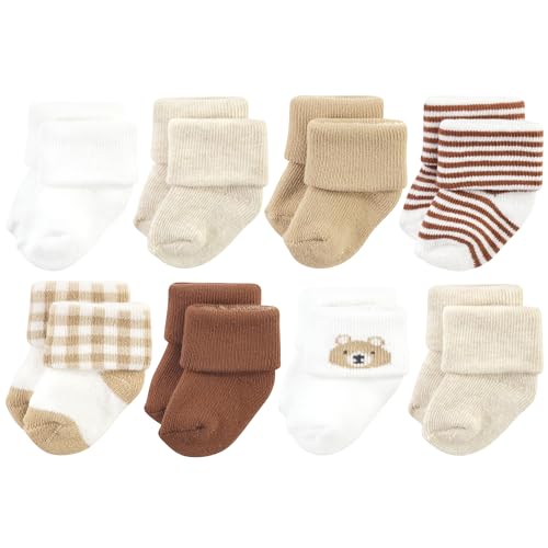 Image of Hudson Baby Baby Girls' Cotton Rich Newborn and Terry Socks