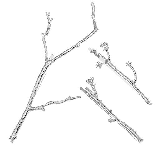 Rechicgu Silver Plated Chic 4Pcs Christmas Tree Branch Hair Pin Headband Dress Snap Barrette Clip Fascinator #TOP6