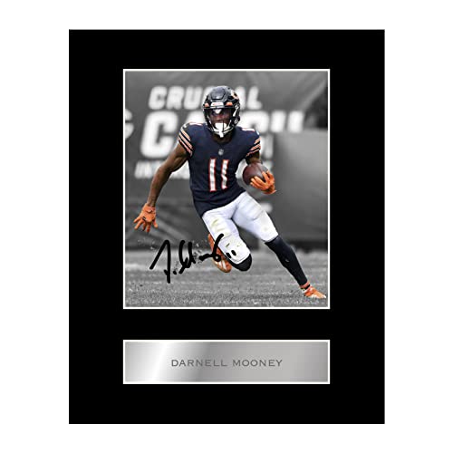 Darnell Mooney Pre Printed Signature Signed Mounted Photo Display #11 Printed Autograph Picture