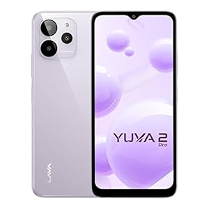 Lava Yuva 2 Pro (Glass Lavender, 4GB RAM, 64GB Storage)| 2.3 Ghz Octa Core Helio G37| 13 MP AI Triple Camera |Fingerprint Sensor| 5000 mAh Battery| Upto 7GB Expandable RAM