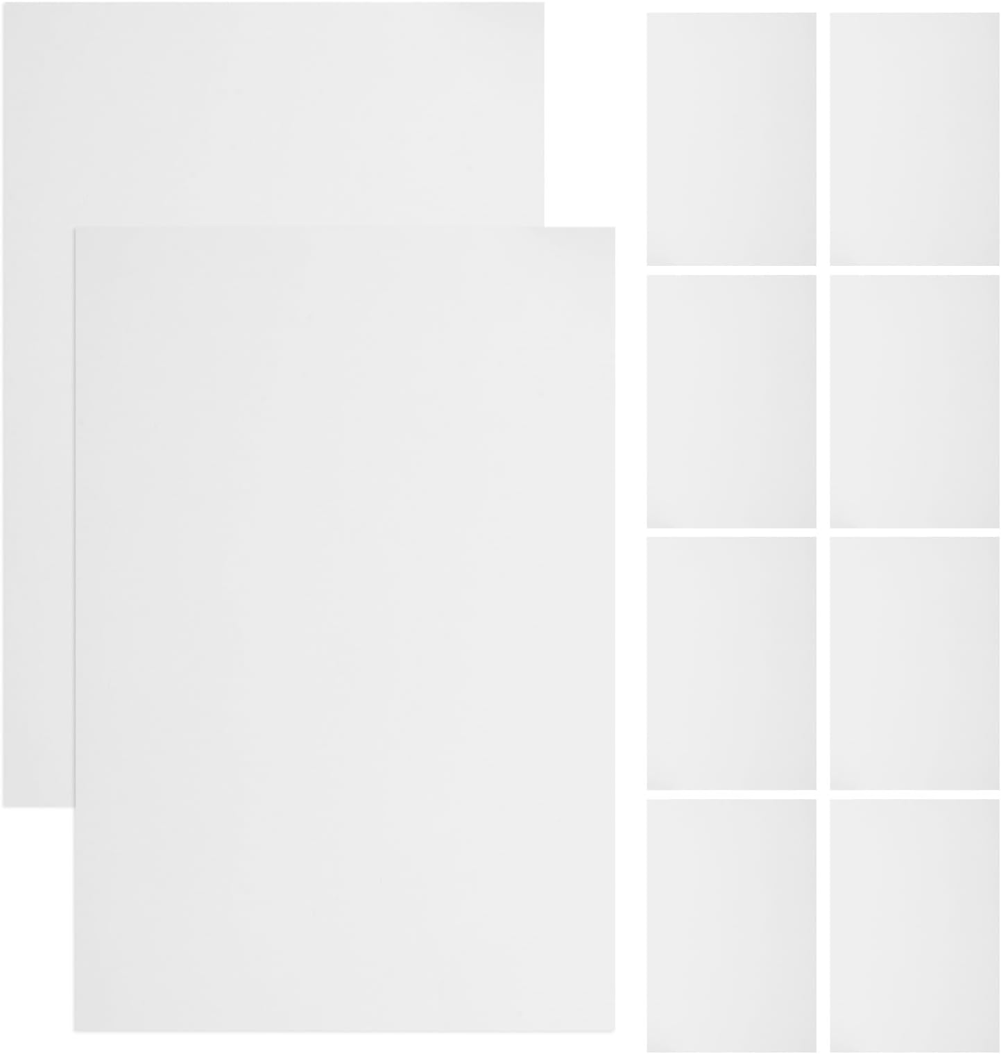 Healvian 250g A4 Mirror Finish Aluminum Foil Cardstock Paper, 10 Sheets Silver Shimmer Craft Foil for Scrapbooking, Origami, Wedding Decorations, Reflective Background Paper