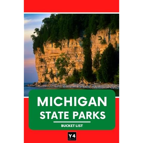 Michigan State Parks Bucket List: Trip Planner & Outdoor Adventure Log List Guide | Travel Log & Memory Journal | America Passport & Stamp Book Cover
