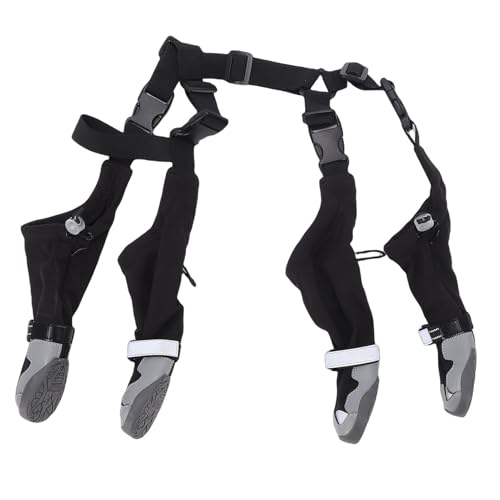 Naroote Botines para Impermeables con Correa Ajustable y Tirantes, Suelas Antideslizantes, Mantienen Las Patas Limpias y Secas para Días de Nieve Lluvia, Diseñados con un Ajuste (2:S)